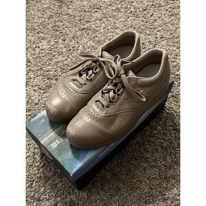 SAS Free Time Mocha Leather Women's Walking Shoes Comfortable US Sz 8 M